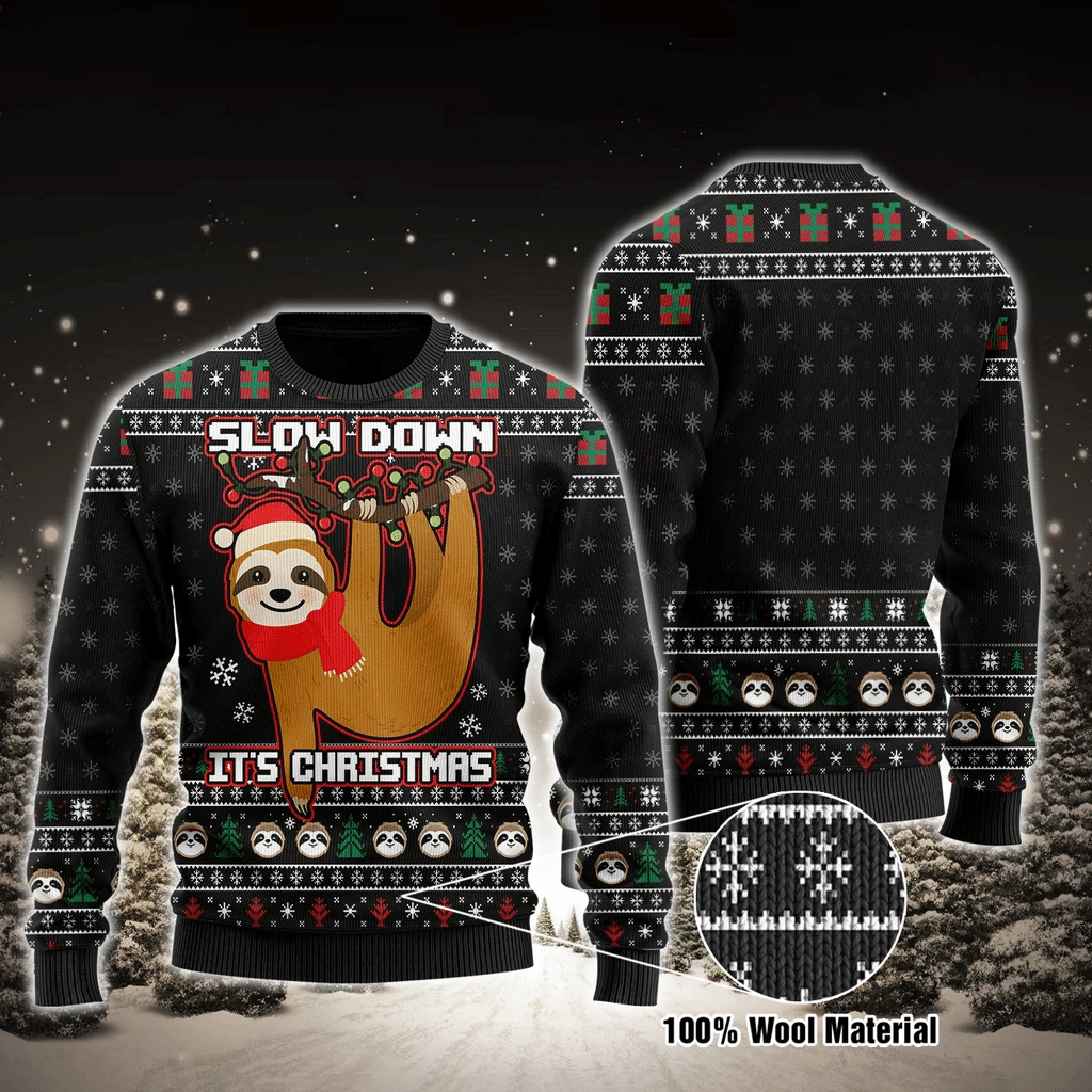 Sloth Christmas Ugly Christmas Sweater – Best Christmas Gifts 2023