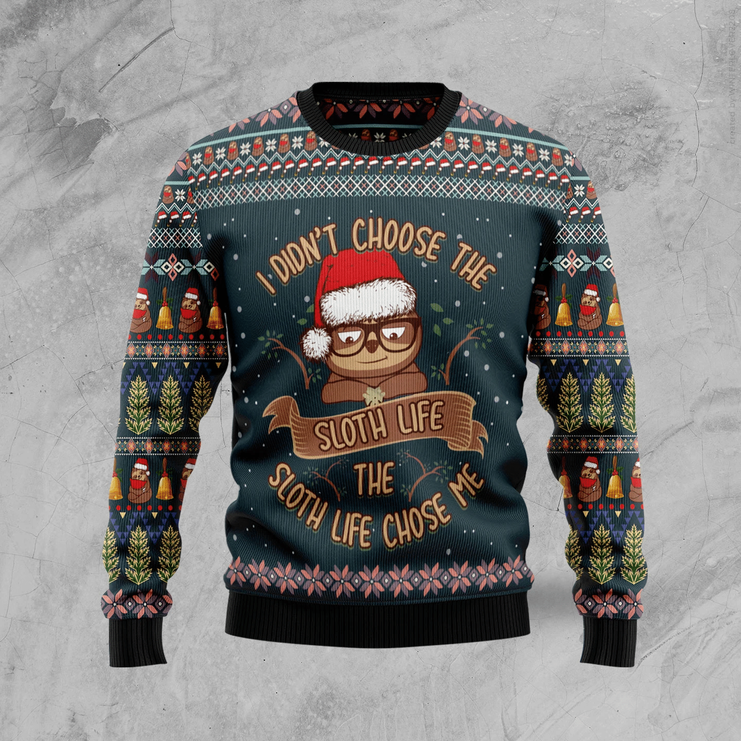 Sloth Life Christmas Ugly Christmas Sweater- Best Christmas Gifts 2023