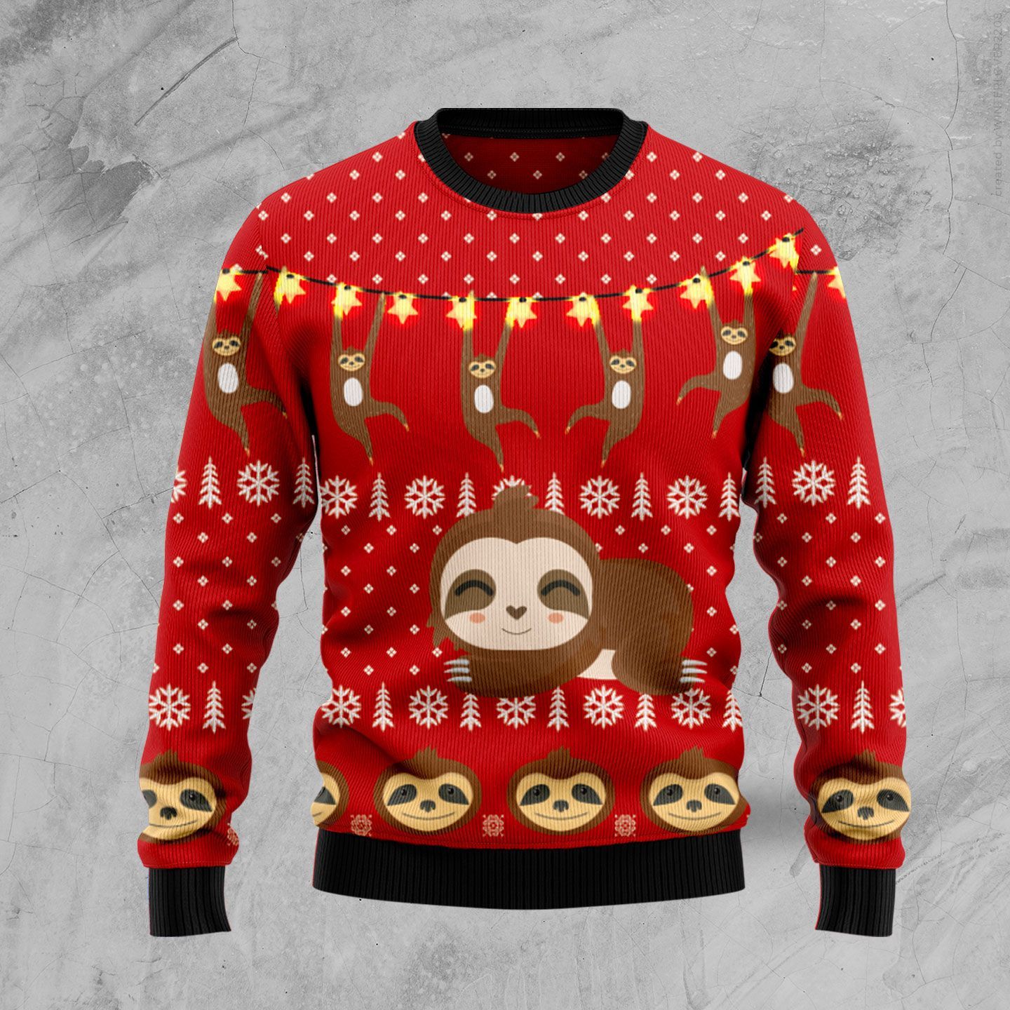 Sloth Lover Ugly Christmas Sweater – Best Christmas Gifts 2023