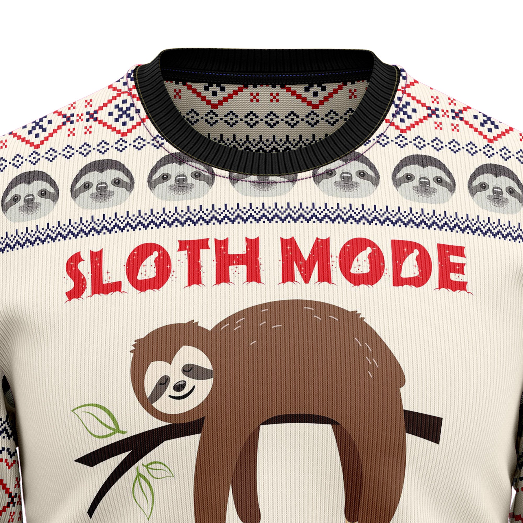 Sloth Mode Activated HZ102608 Ugly Christmas Sweater- Best Christmas Gifts 2023