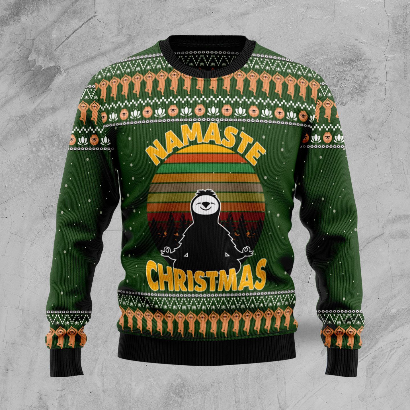 Sloth Namaste Ugly Christmas Sweater – Best Christmas Gifts 2023