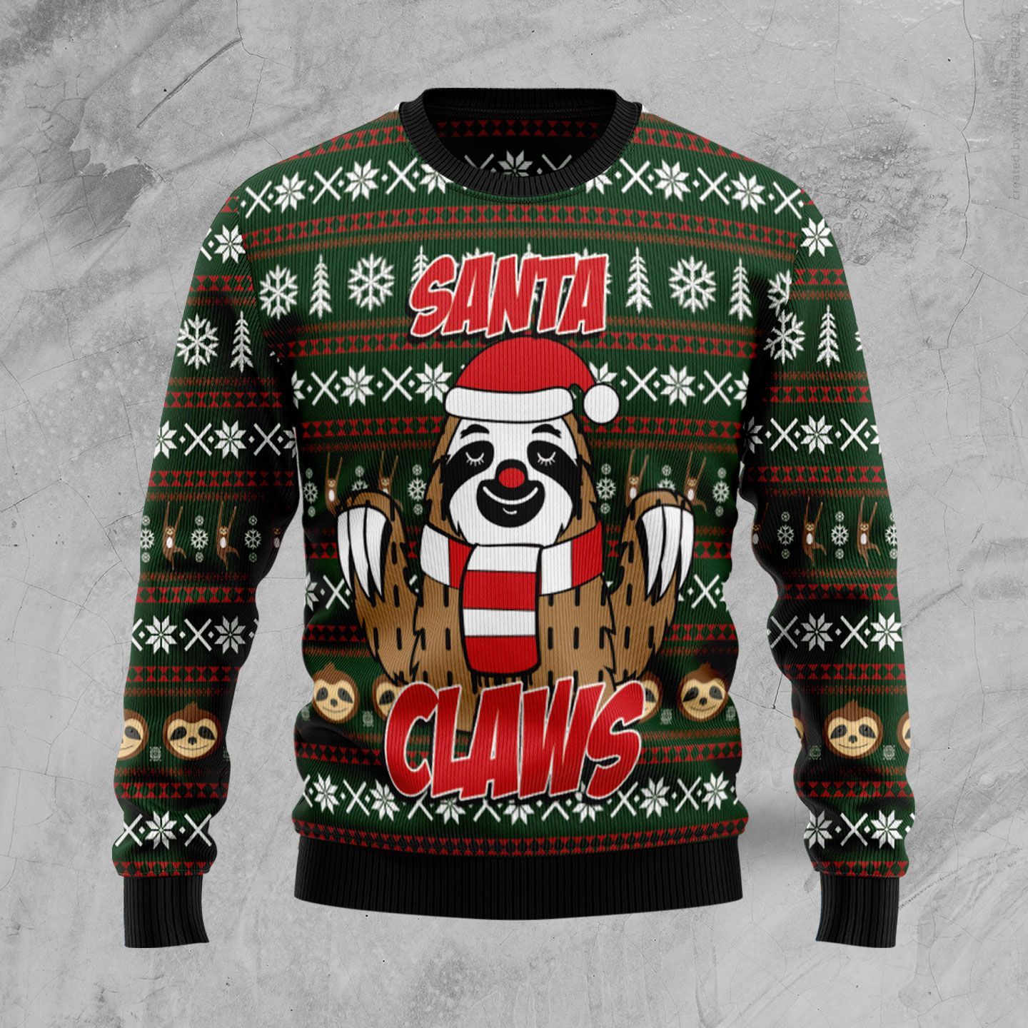 Sloth Santa Claws Ugly Christmas Sweater – Best Christmas Gifts 2023