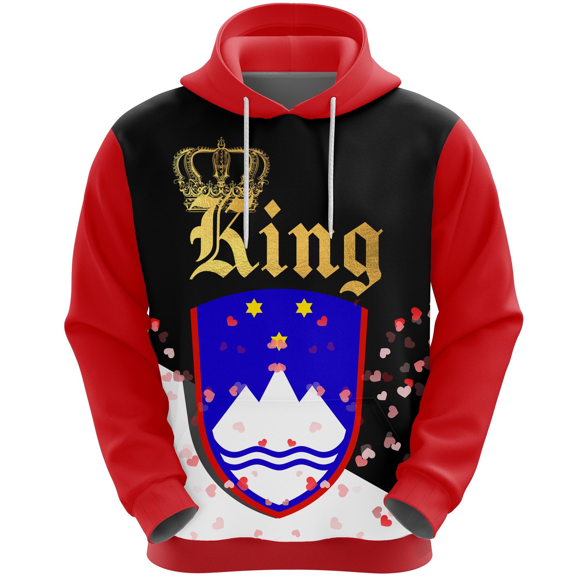 Slovenia King Valentine Hoodie