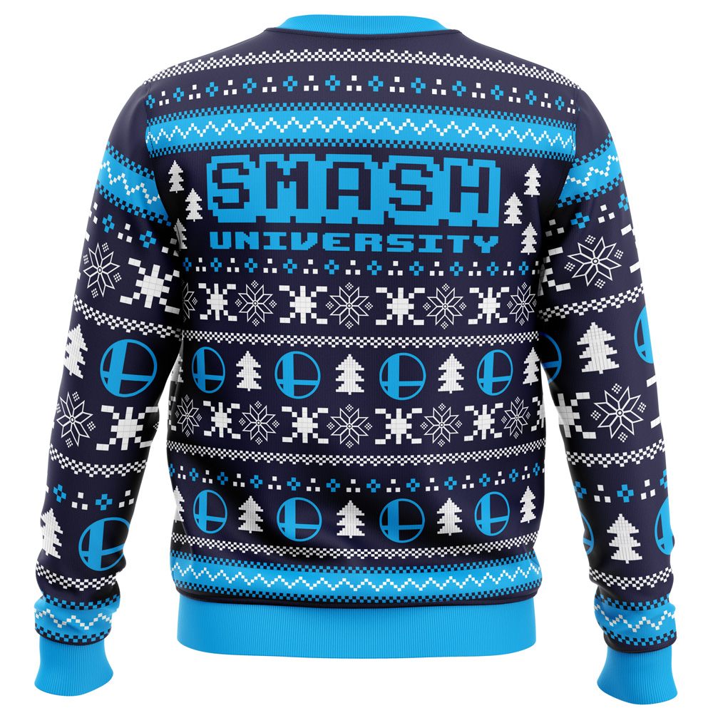 Smash University Super Smash Bros Ugly Christmas Sweater- Best Christmas Gifts 2023