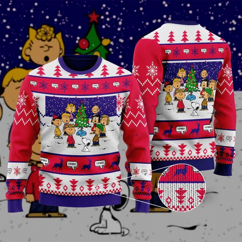 Snoopy Christmas Charlie Brown Ugly Sweater Gifts, Snoopy Gift Fan Ugly Sweater- Best Christmas Gifts 2023