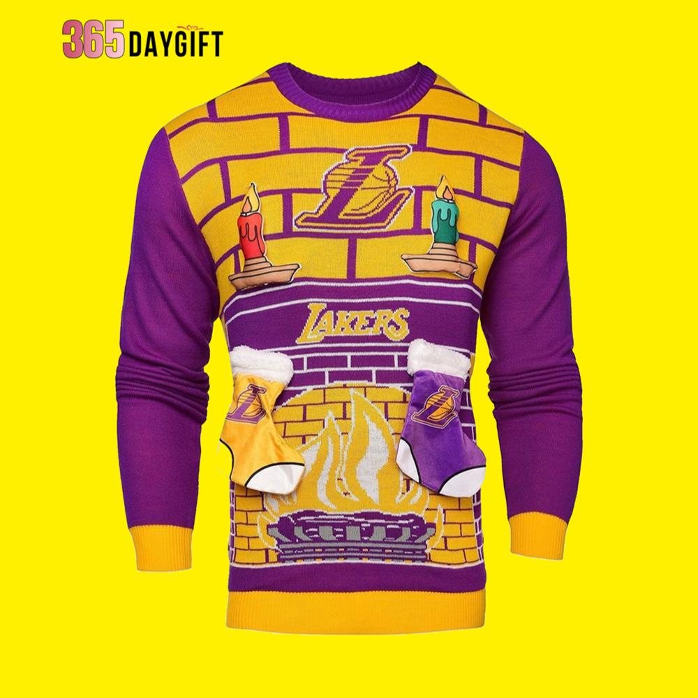 Socks Lakers Ugly Christmas Sweater- Best Christmas Gifts 2023