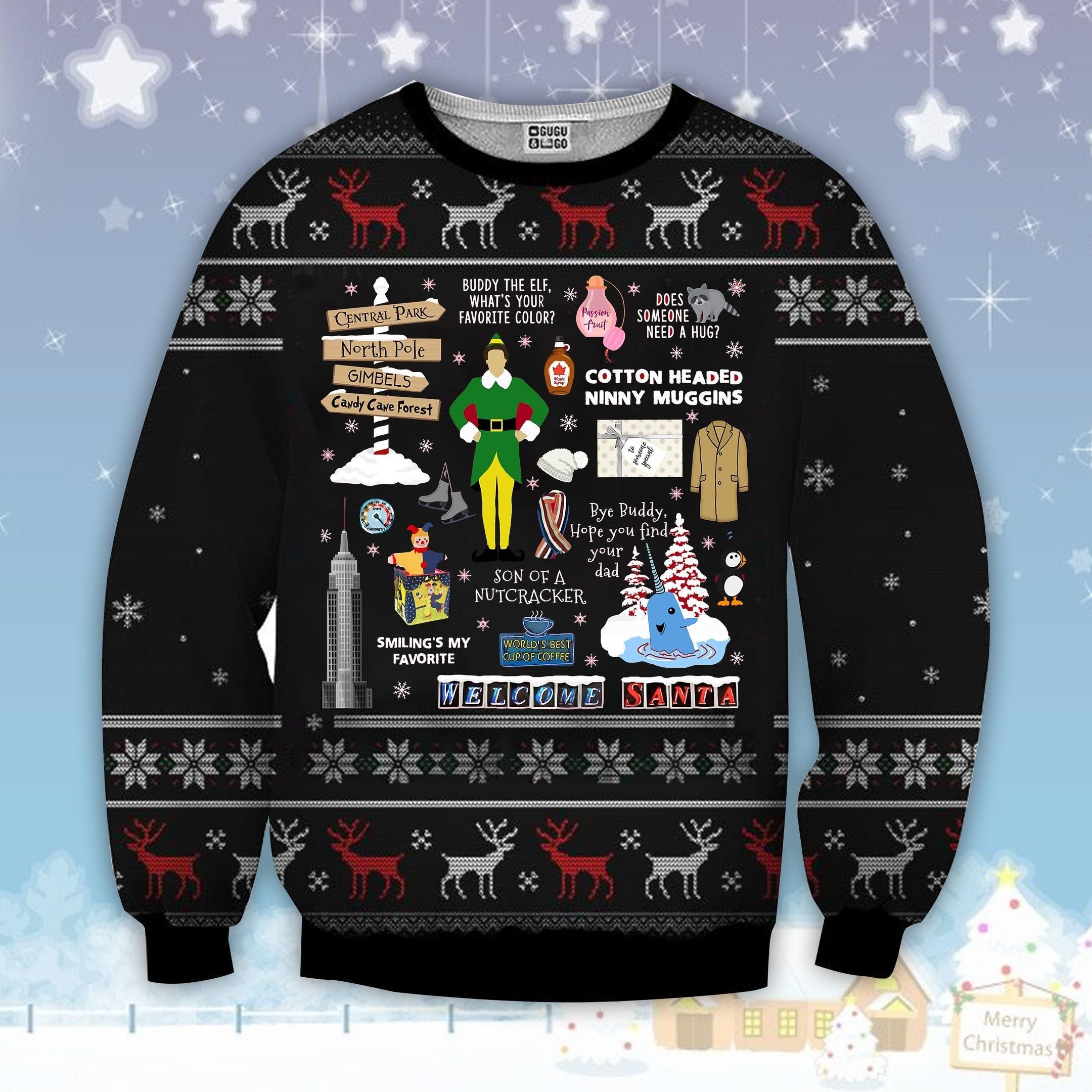 Son Of A Nutcracker Elf Ugly Sweater, Christmas Gift, Elf Ugly Christmas Sweater Son Of A Nutcracker- Best Christmas Gifts 2023