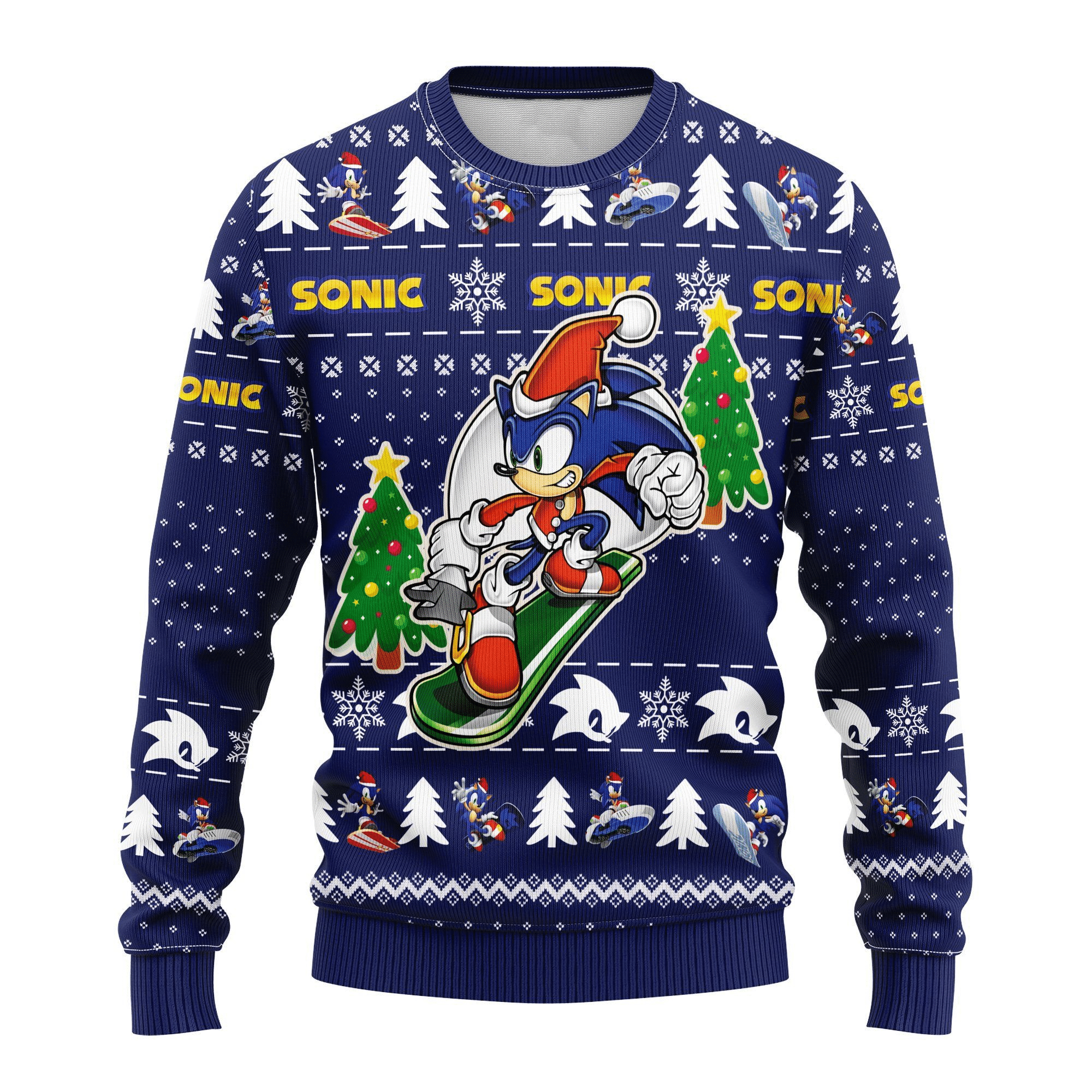 Sonic The Hedgehog Ugly Sweater Gifts, Sonic Gift Fan Ugly Sweater- Best Christmas Gifts 2023