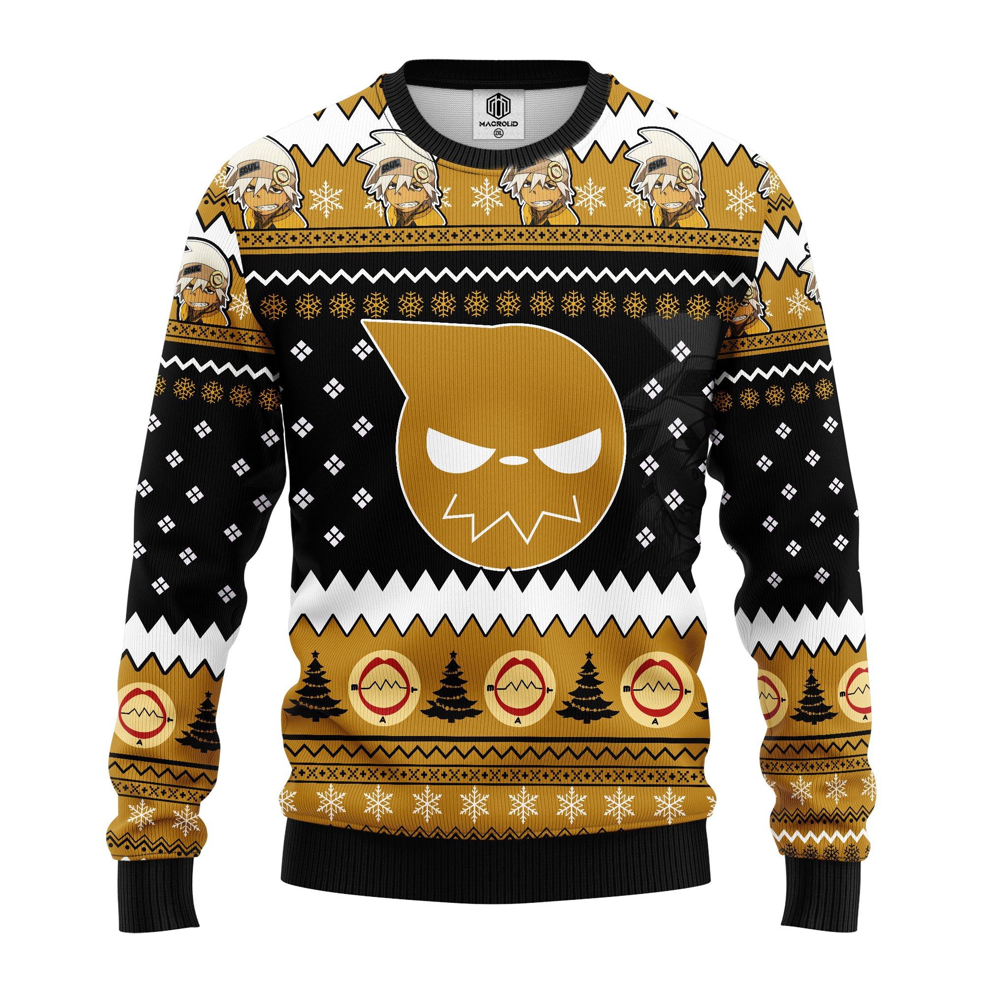 Soul Eater Anime Ugly Christmas Sweater- Best Christmas Gifts 2023