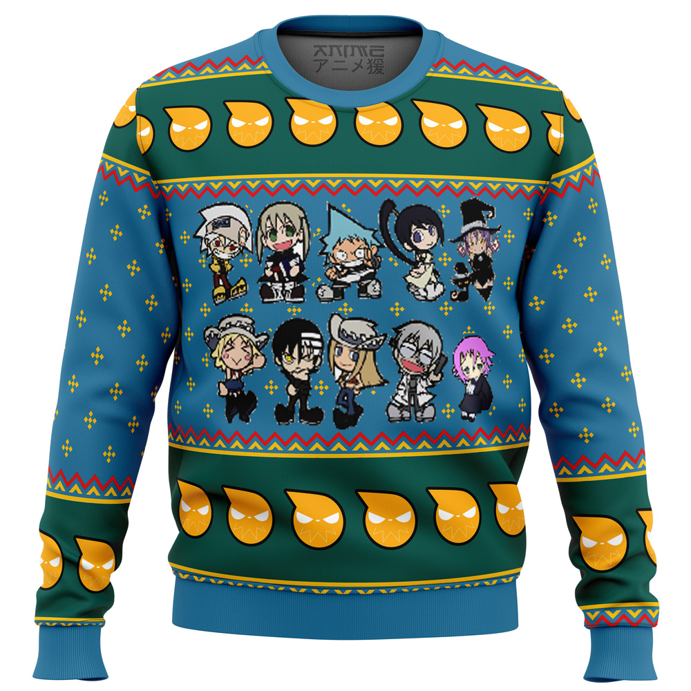 Soul Eater Chibi Ugly Christmas Sweater- Best Christmas Gifts 2023