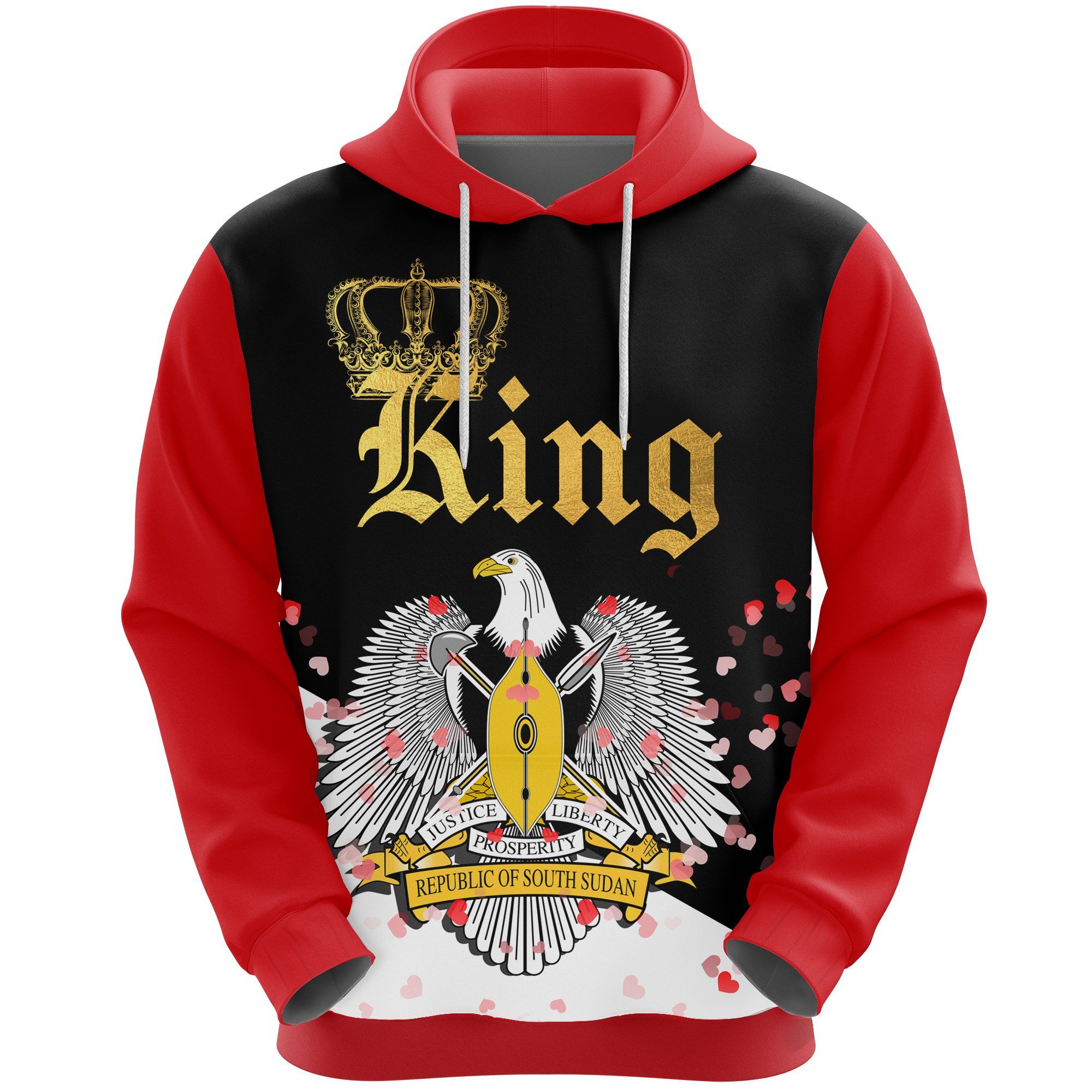 South Sudan King Valentine Hoodie