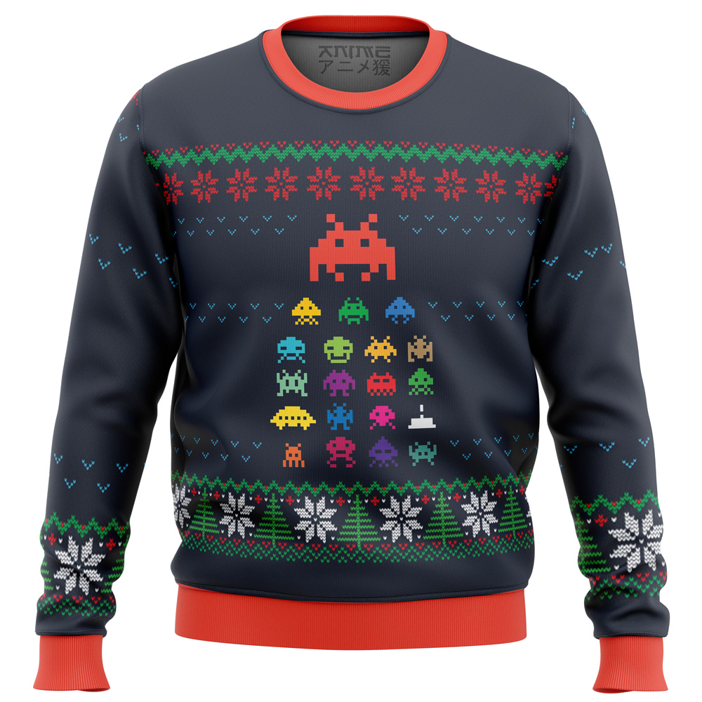 Space Invaders Ugly Christmas Sweater- Best Christmas Gifts 2023