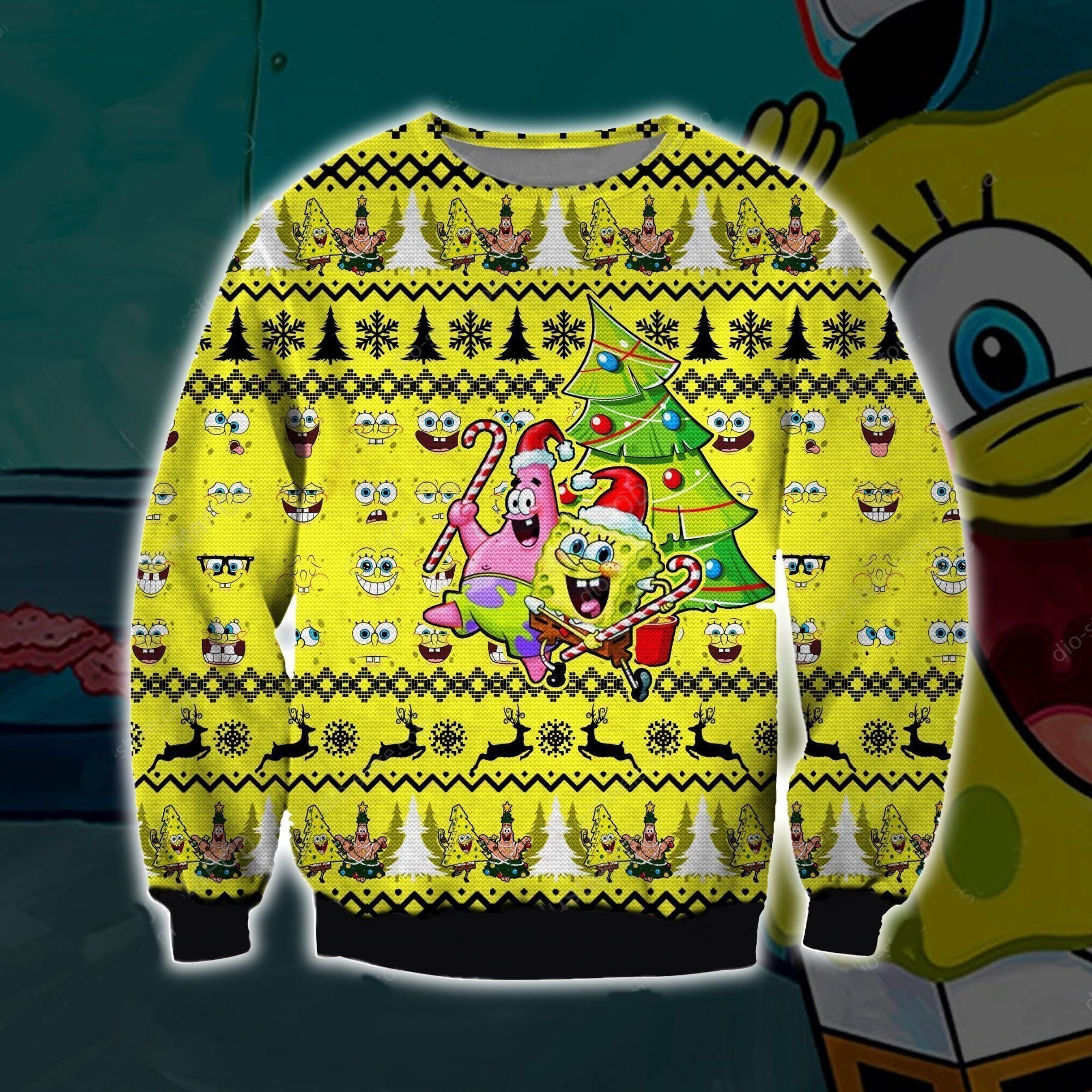 Spongebob And Patrick Star Ugly Sweater- Best Christmas Gifts 2023