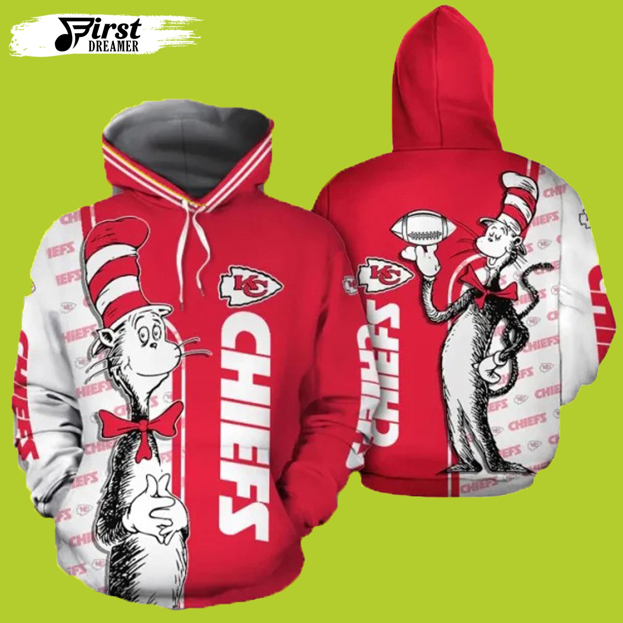 Sports Apparel Kansas City Chiefs Hoodie 3D