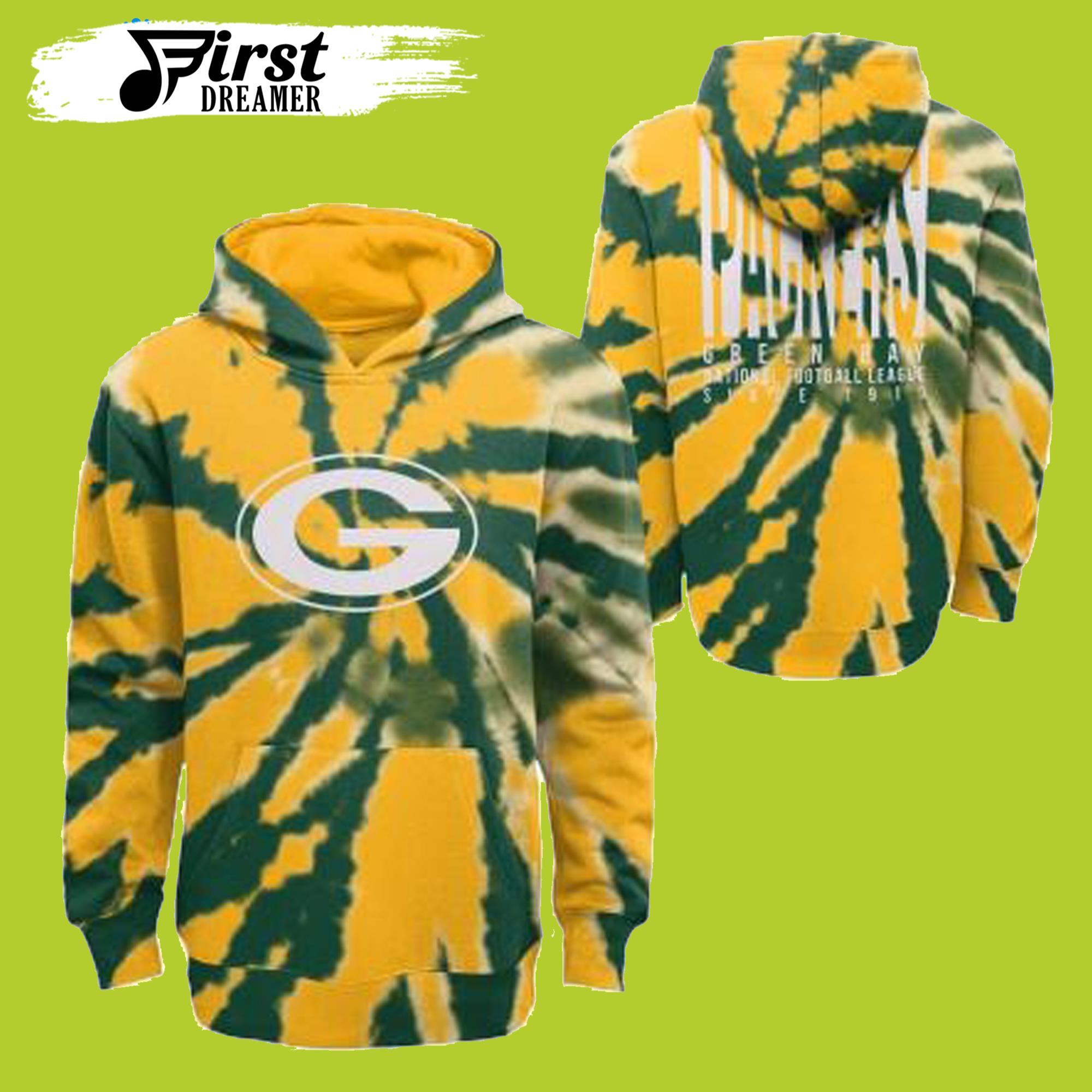 Sports Youth Statement Tie Dye Green Bay Packers