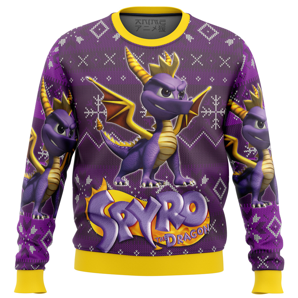 Spyro the Dragon Ugly Christmas Sweater- Best Christmas Gifts 2023