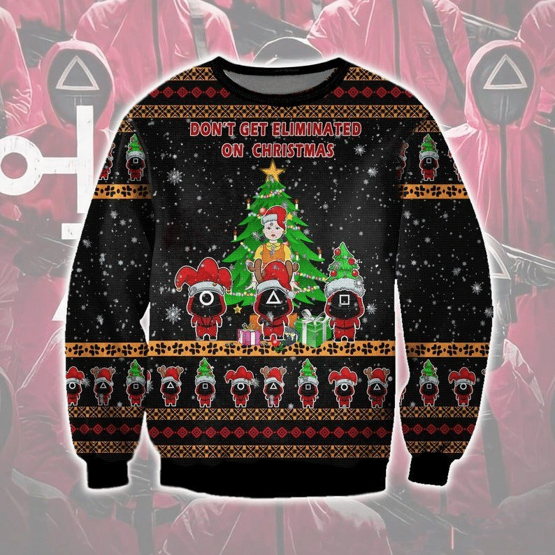 Squid Game Series Christmas 12 Ugly Sweater Gifts, Squid Game Series Gift Fan Ugly Sweater- Best Christmas Gifts 2023