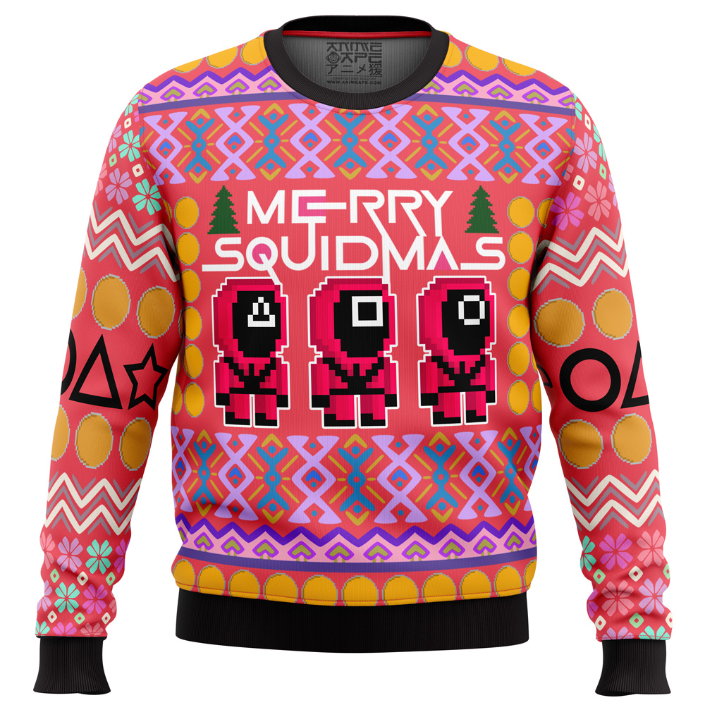 Squid Game Squidmas Ugly Christmas Sweater- Best Christmas Gifts 2023