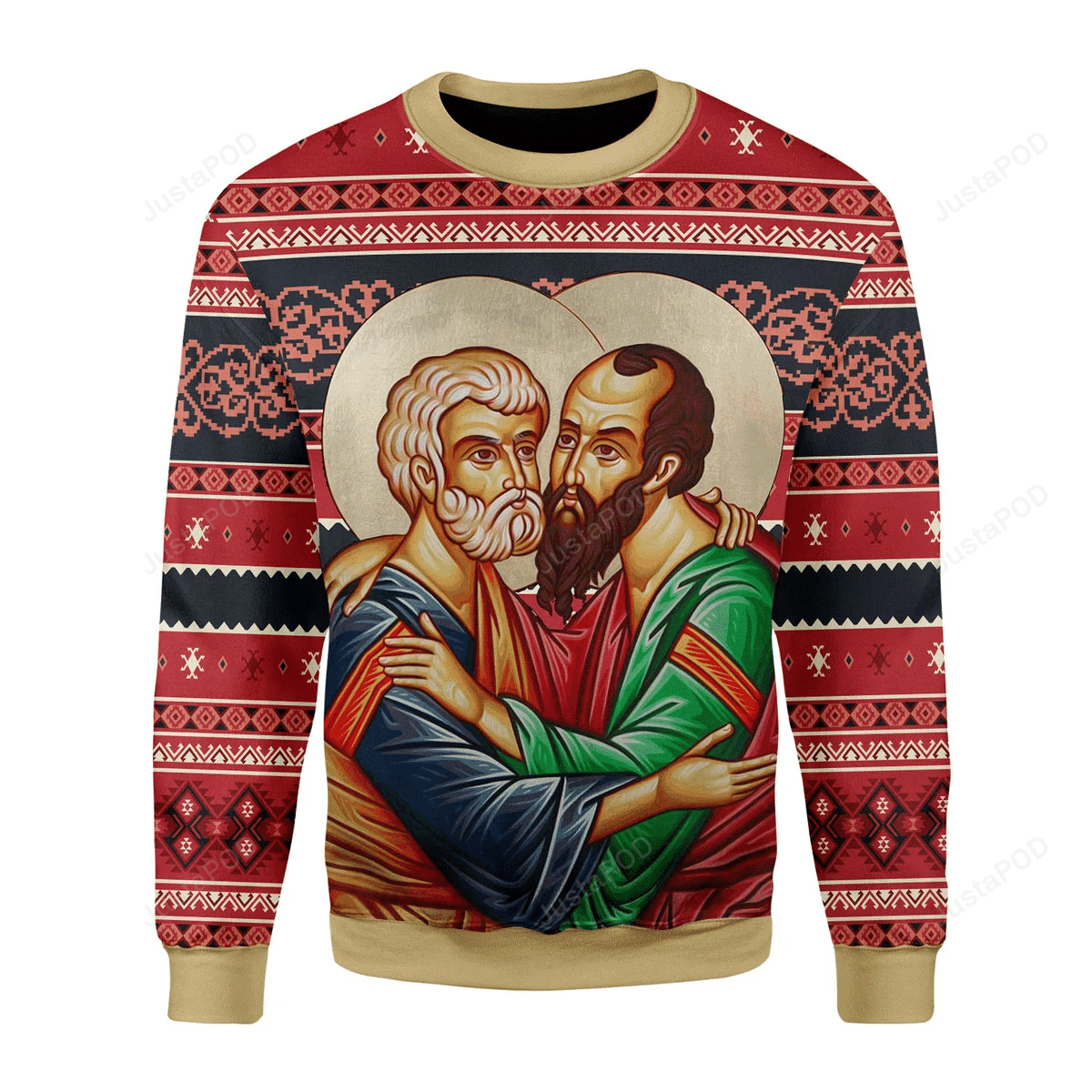St Apostles Peter And Paul Ugly Christmas Sweater|Crewneck Sweatshirts For Men & Women|Merry Christmas- Best Christmas Gifts 2023