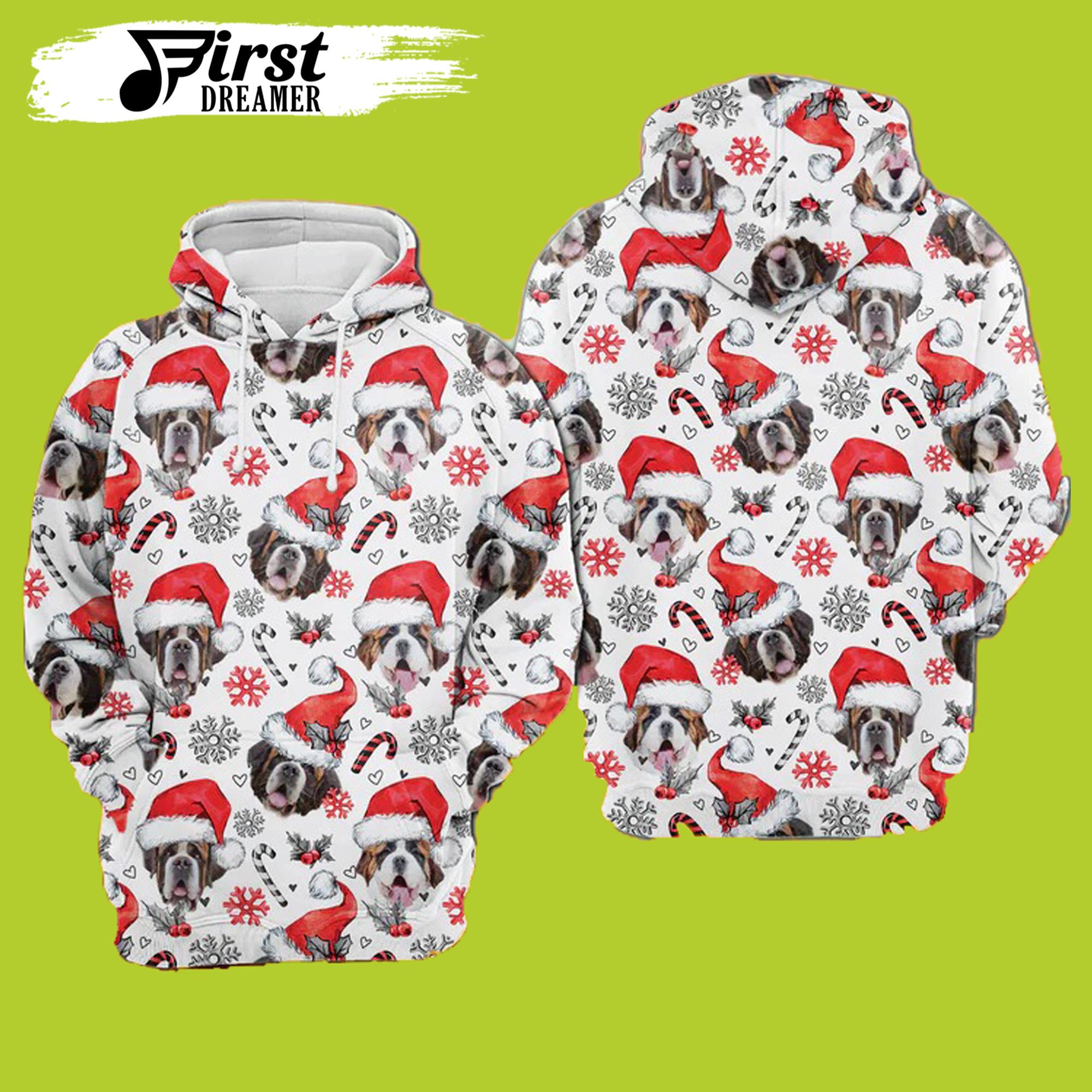 St Bernard Dog Christmas