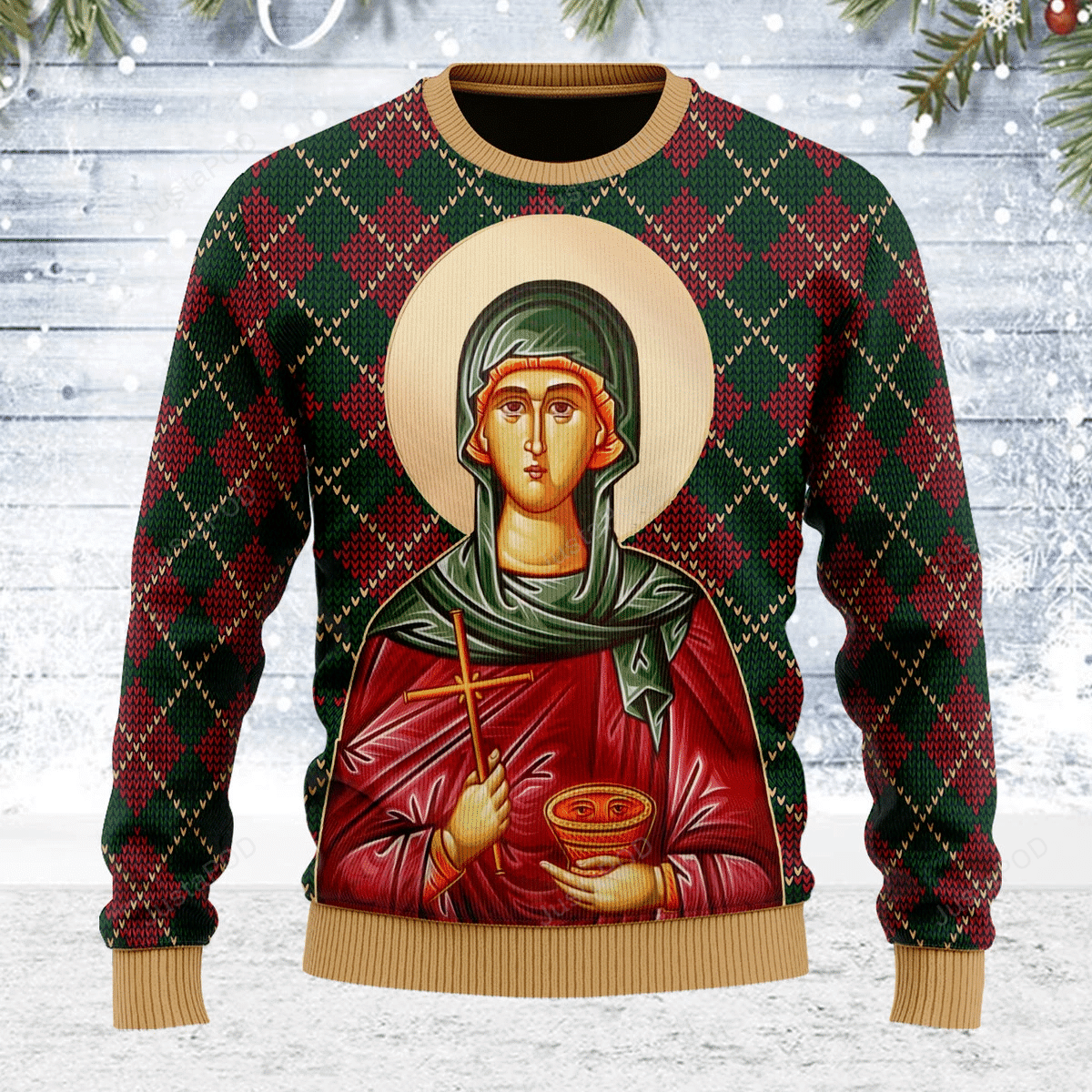 St Paraskeve Ugly Christmas Sweater|Crewneck Sweatshirts For Men & Women|Merry Christmas- Best Christmas Gifts 2023