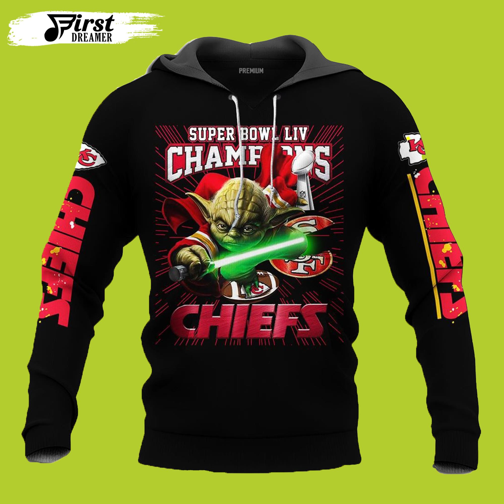 Star War Baby Yoda Kansas City Chiefs Hoodie 3D