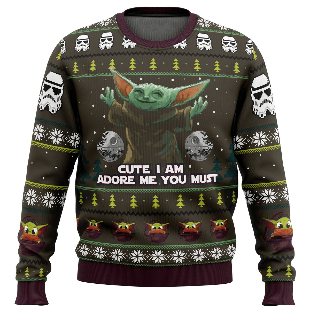 Star Wars Baby Yoda Cute Mandalorion Ugly Sweater Gifts, Baby Yoda Gift Fan Ugly Sweater- Best Christmas Gifts 2023