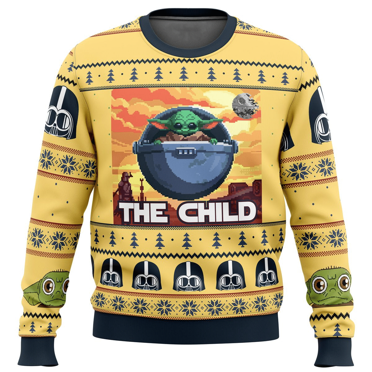 Star Wars Baby Yoda the Child Mandalorion Ugly Sweater Gifts, Baby Yoda Gift Fan Ugly Sweater- Best Christmas Gifts 2023