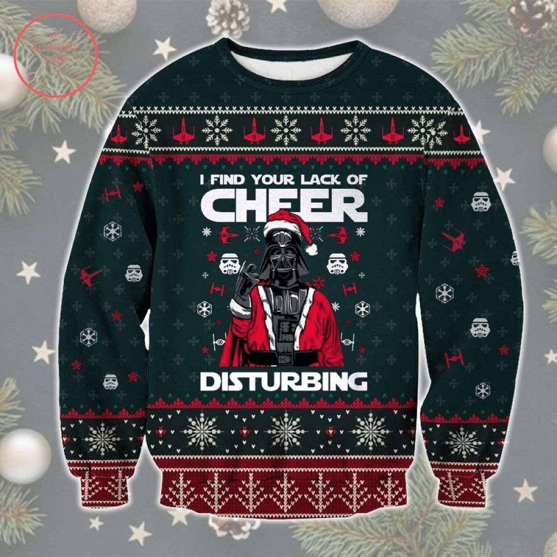 Star Wars Darth Vader Cheer Disturbing Ugly Sweater Gifts, Star Wars Gift Fan Ugly Sweater- Best Christmas Gifts 2023