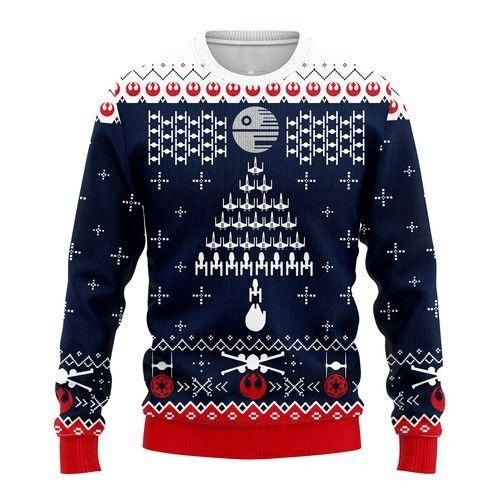 Star Wars Fight Ship Ugly Sweater Gifts, Star Wars Gift Fan Ugly Sweater- Best Christmas Gifts 2023