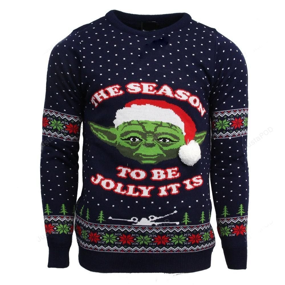 Star Wars Master Yoda The Season To Be Jolly It Is Ugly Sweater- Best Christmas Gifts 2023