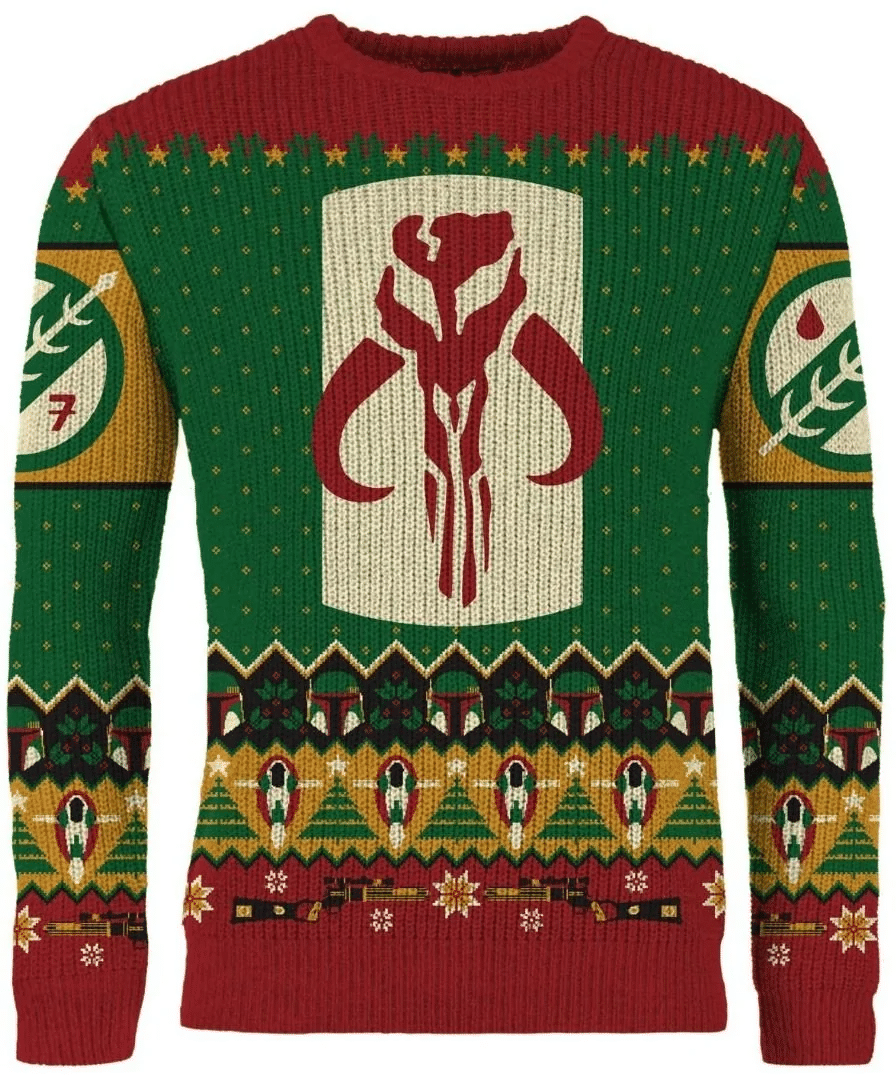 Star Wars Merry Mandalorian Christmas Ugly Sweater, Star Wars Christmas Gift, Star Wars Christmas Shirt- Best Christmas Gifts 2023