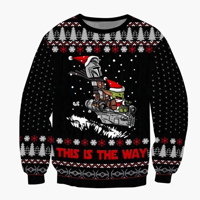 Star Wars This Is The Way Baby Yoda SW Ugly Sweater- Best Christmas Gifts 2023