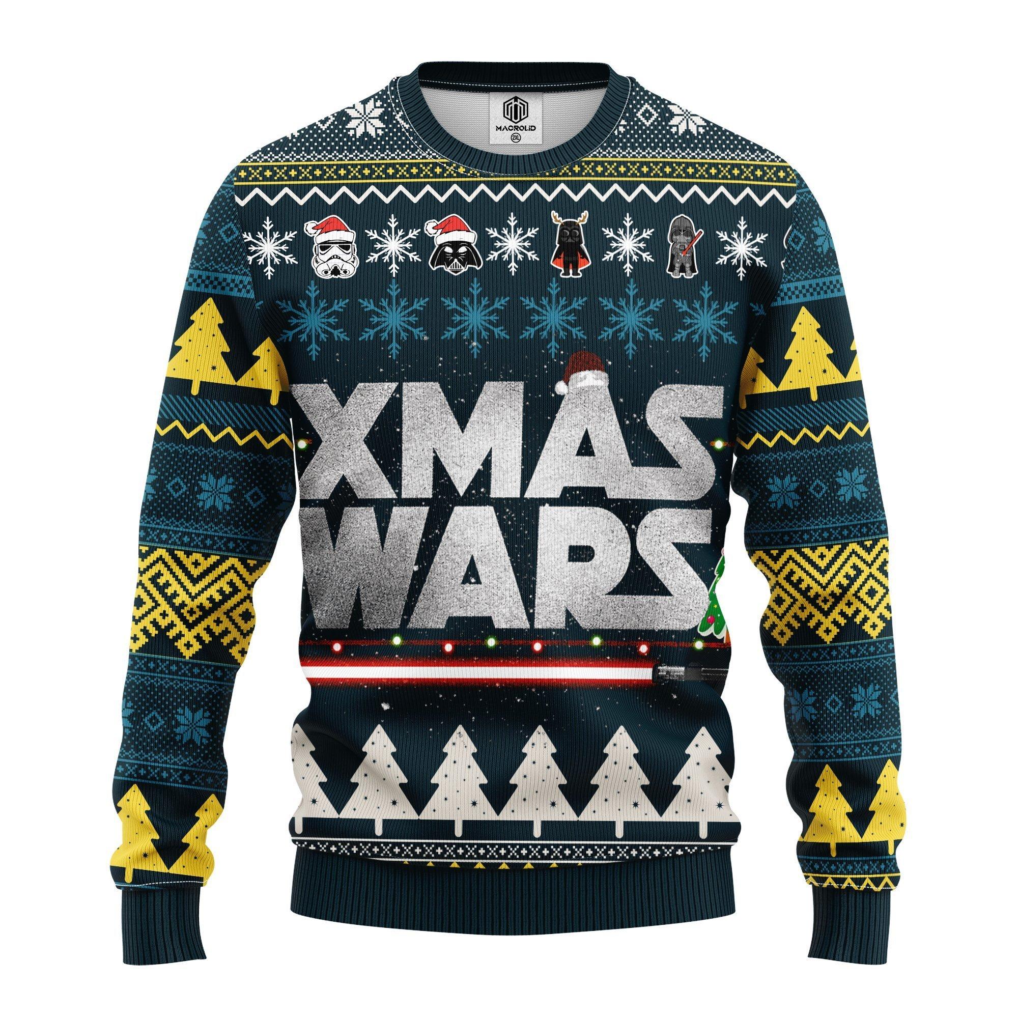 Star Wars Xmas Gifts, Xmas Wars Ugly Christmas Sweater- Best Christmas Gifts 2023