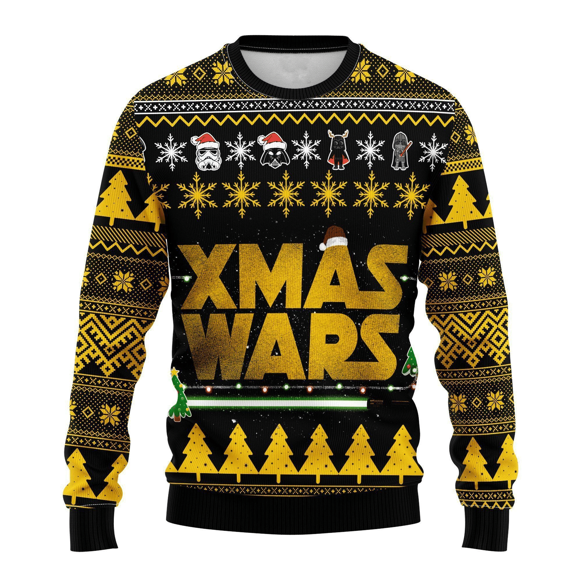 Star Wars Xmas Wars Ugly Sweater Gifts, Star Wars Gift Fan Ugly Sweater- Best Christmas Gifts 2023