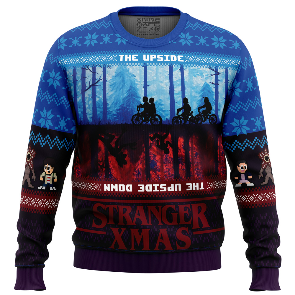 Stranger Xmas Stranger Things Ugly Christmas Sweater- Best Christmas Gifts 2023