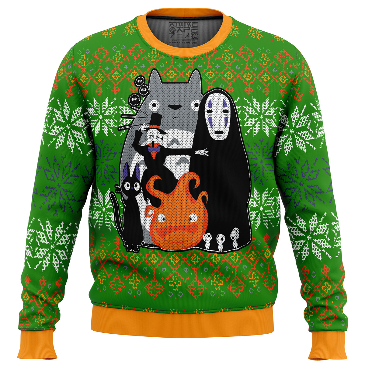 Studio Ghibli Miyazaki Squad Ugly Christmas Sweater- Best Christmas Gifts 2023