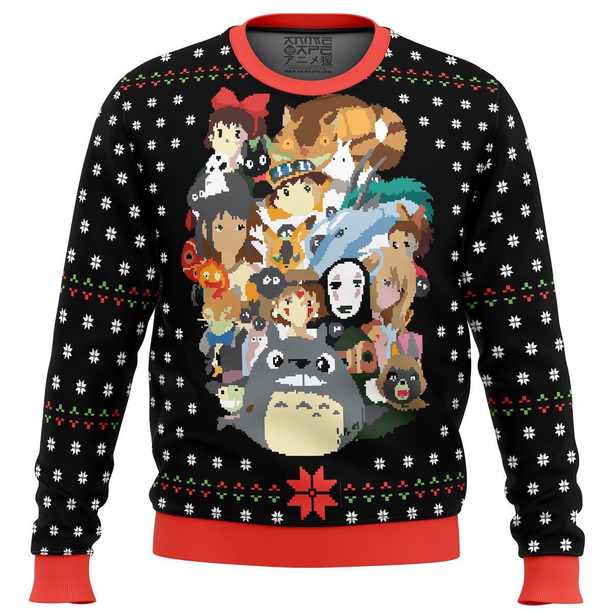 Studio Ghibli Xmas Main Miyazaki Ugly Christmas Sweater- Best Christmas Gifts 2023