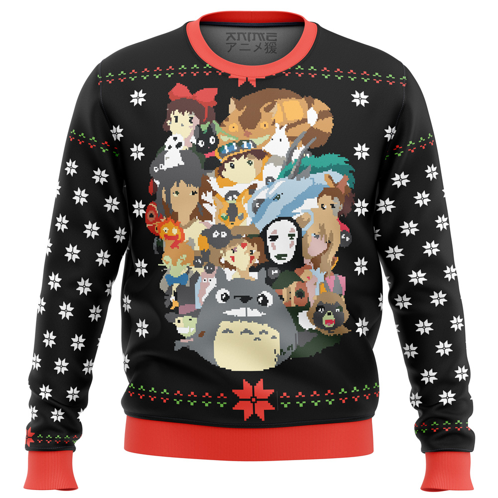 Studio Ghibli Xmas Main Ugly Christmas Sweater- Best Christmas Gifts 2023