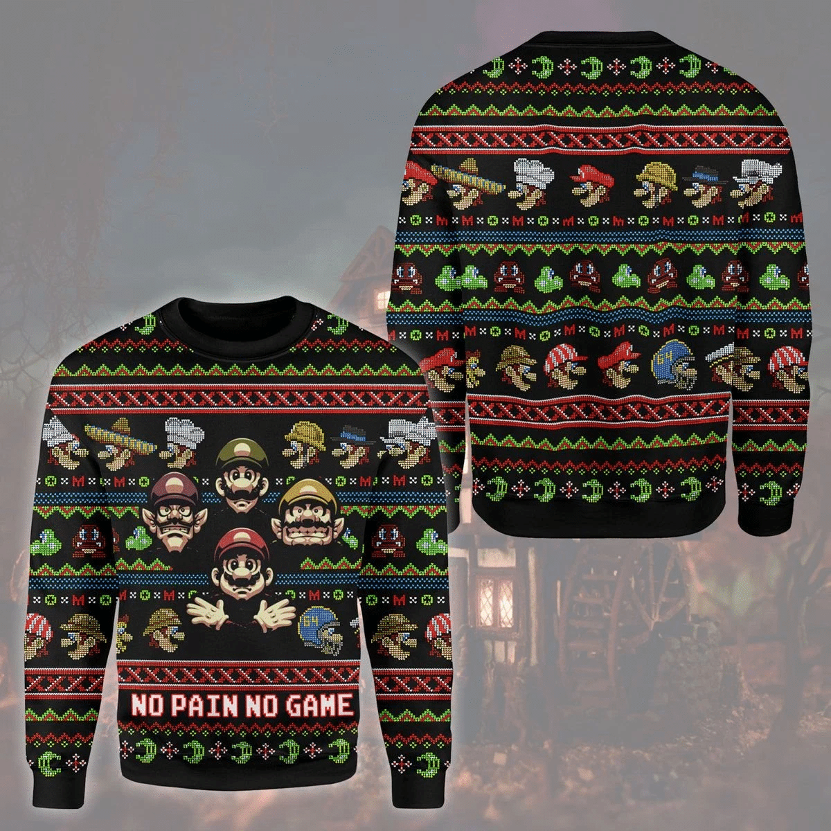 Super Mario Nintendo 2 Ugly Sweater Gifts- Best Christmas Gifts 2023