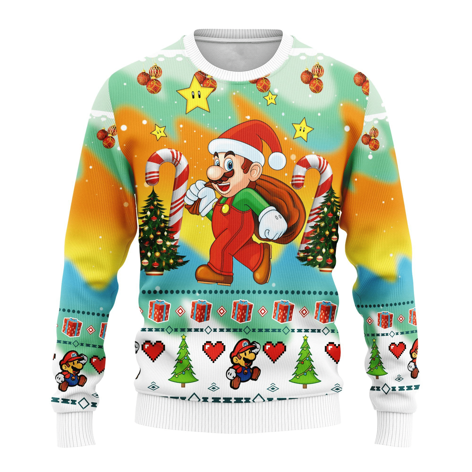 Super Mario Nintendo 4 Ugly Sweater Gifts- Best Christmas Gifts 2023