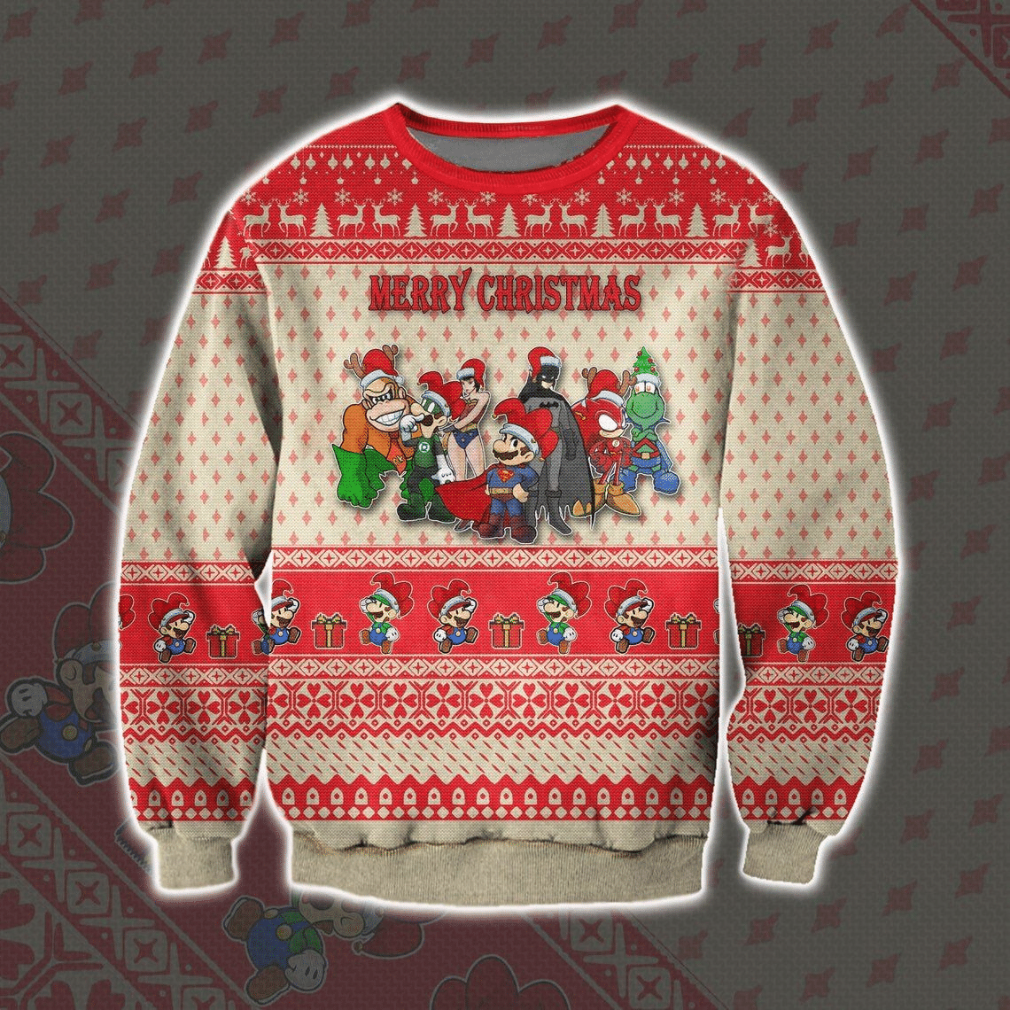 Super Mario Nintendo 7 Ugly Sweater Gifts- Best Christmas Gifts 2023