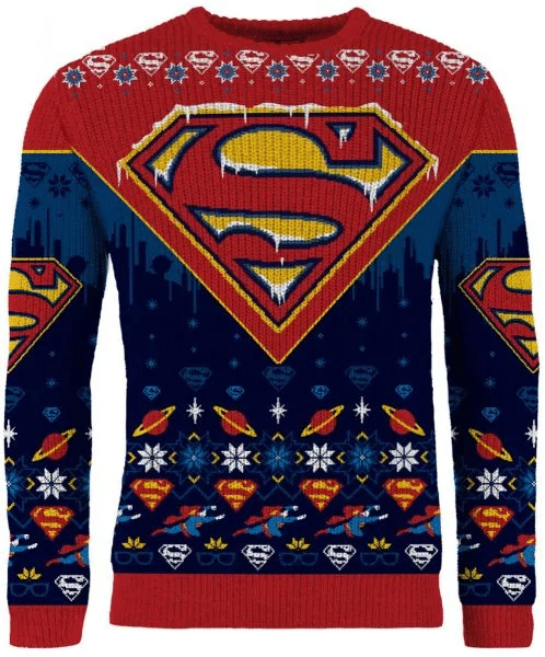 Superman Man of Festivities Christmas Sweater- Best Christmas Gifts 2023