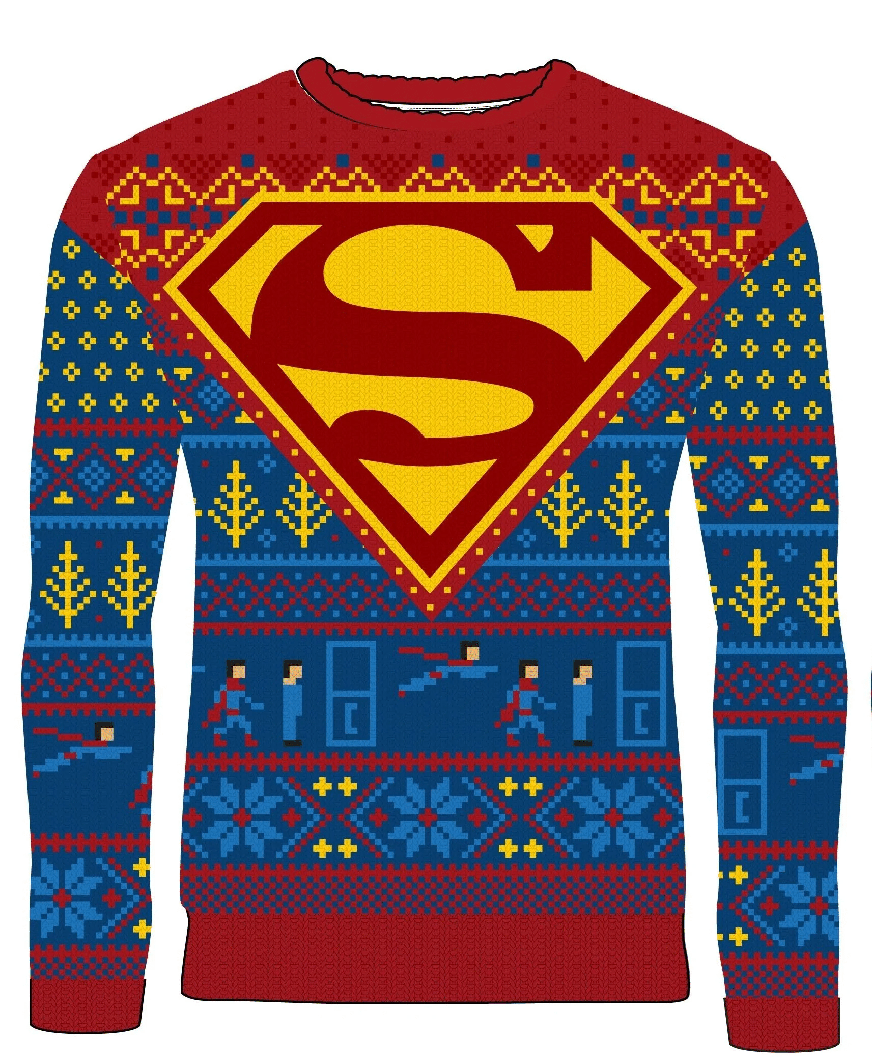 Superman Merry Christmas Ugly Sweater- Best Christmas Gifts 2023