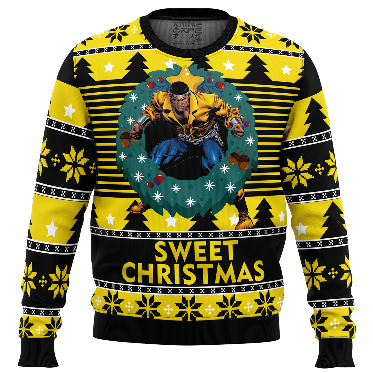 Sweet Christmas Luke Cage Ugly Christmas Sweater- Best Christmas Gifts 2023