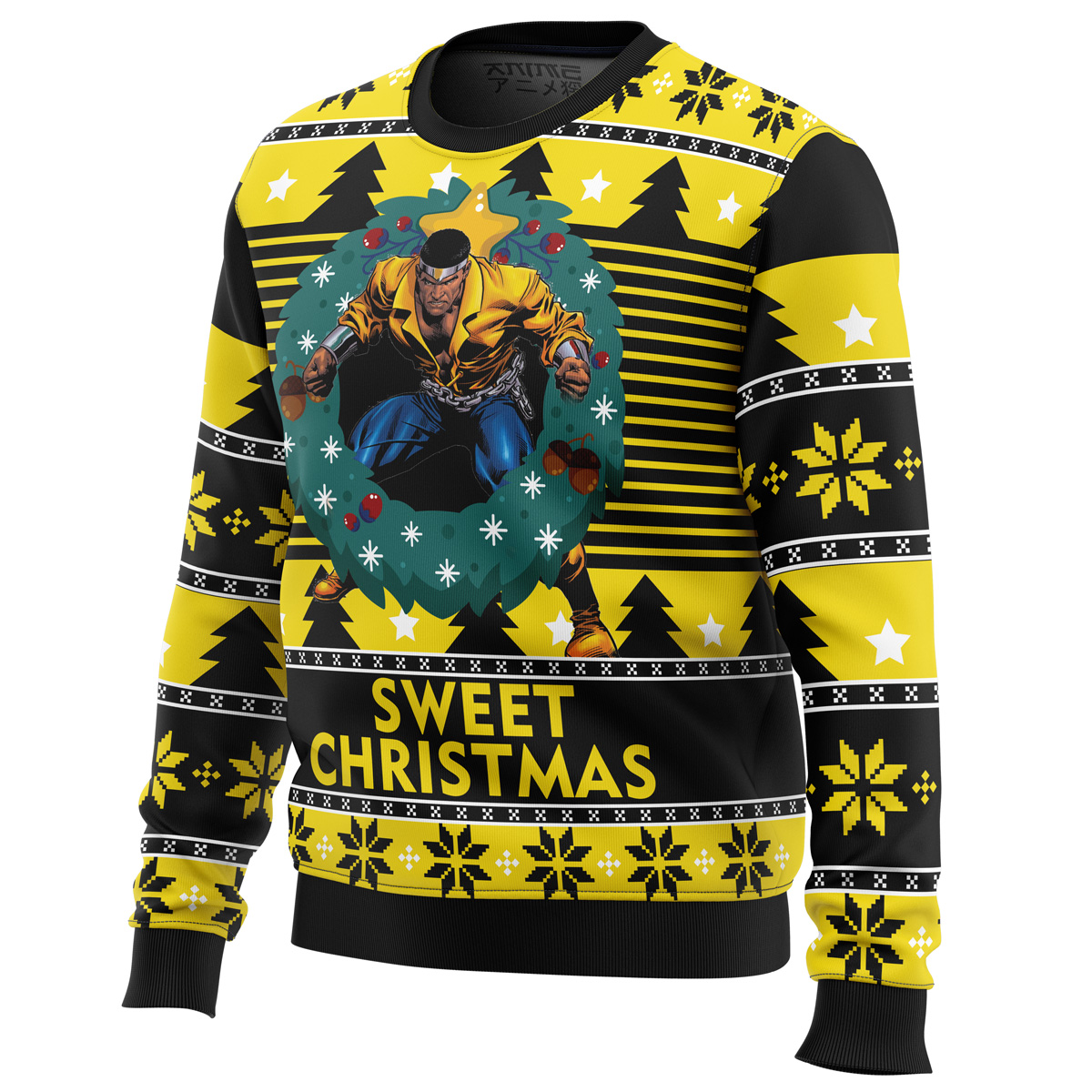 Sweet Christmas Luke Cage Ugly Christmas Sweater- Best Christmas Gifts 2023