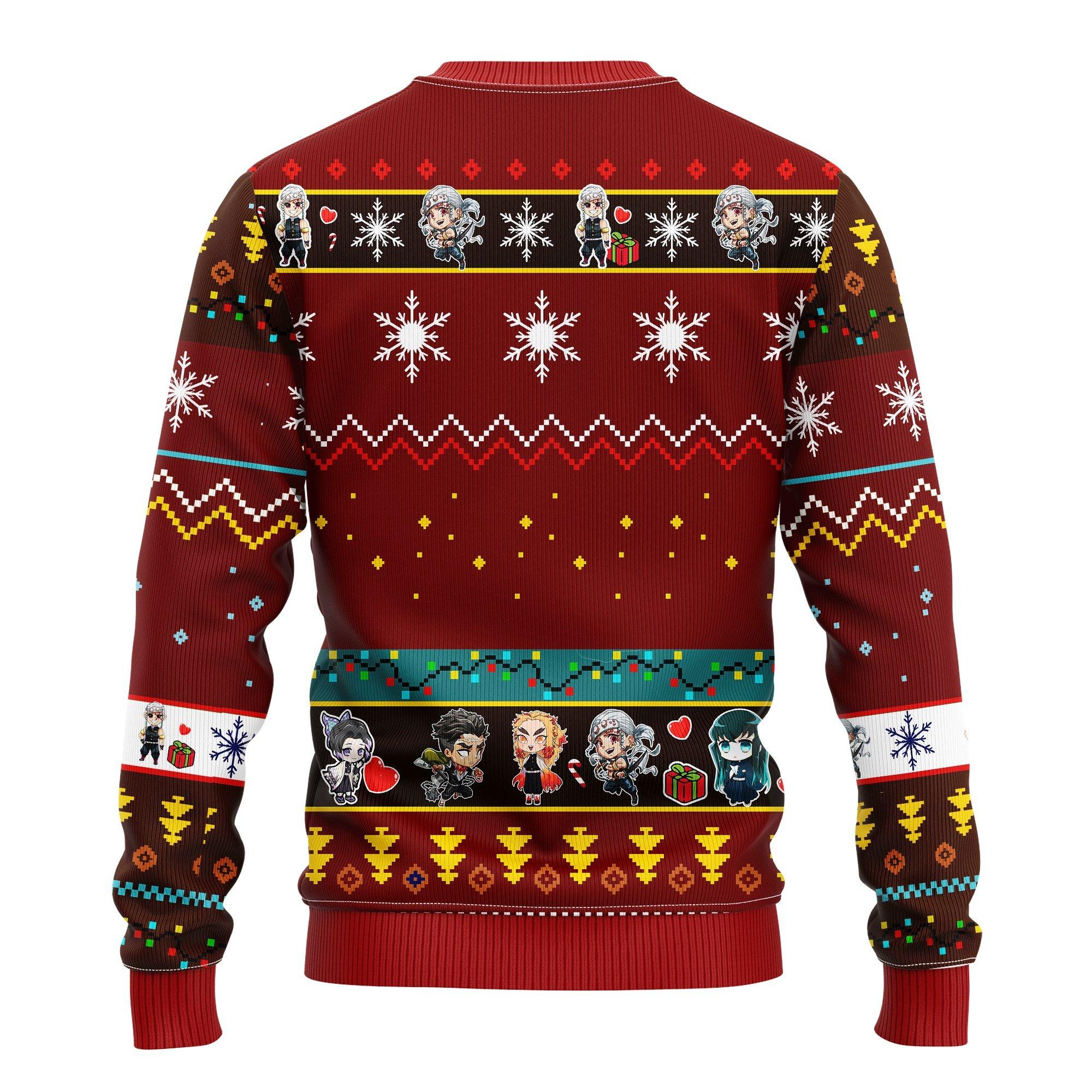 Tengen Uzui Demon Slayer Anime Ugly Christmas Sweater- Best Christmas Gifts 2023