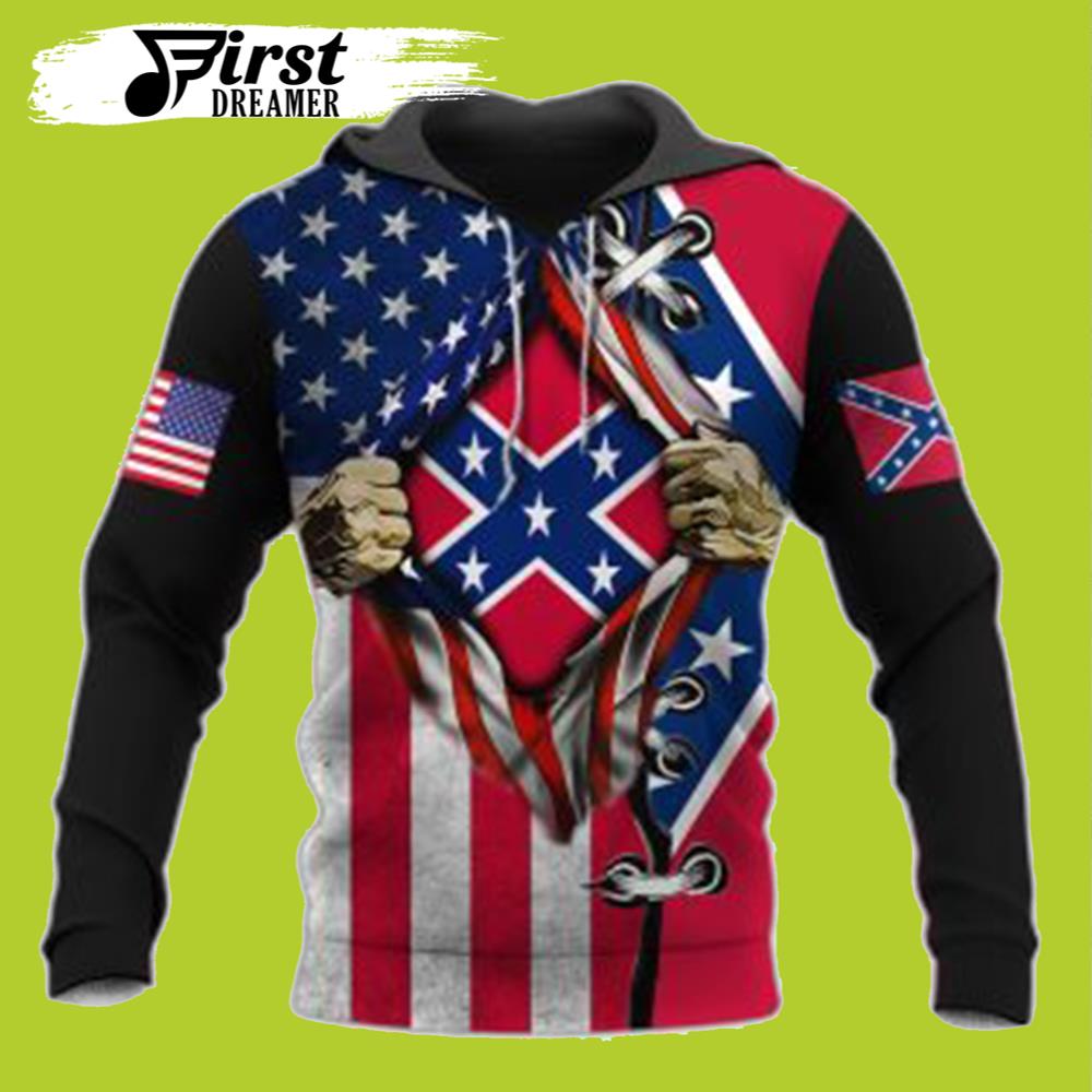 The Confederate Battle Flag  Clothes Rebel Flag Hoodies