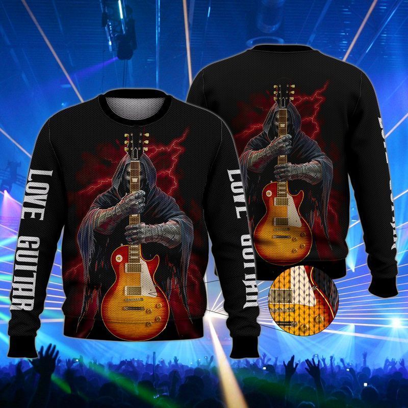 The Death Guitar Ugly Christmas Sweater- Best Christmas Gifts 2023