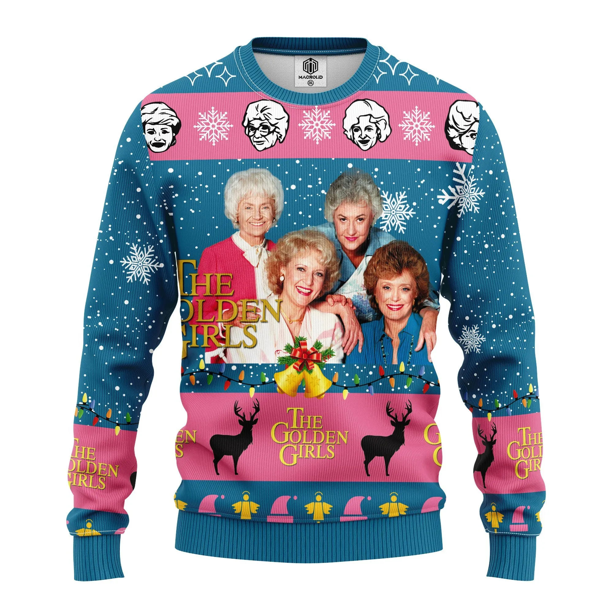 The Golden Girls Merry Xmas Gifts Ugly Christmas Sweater 267- Best Christmas Gifts 2023